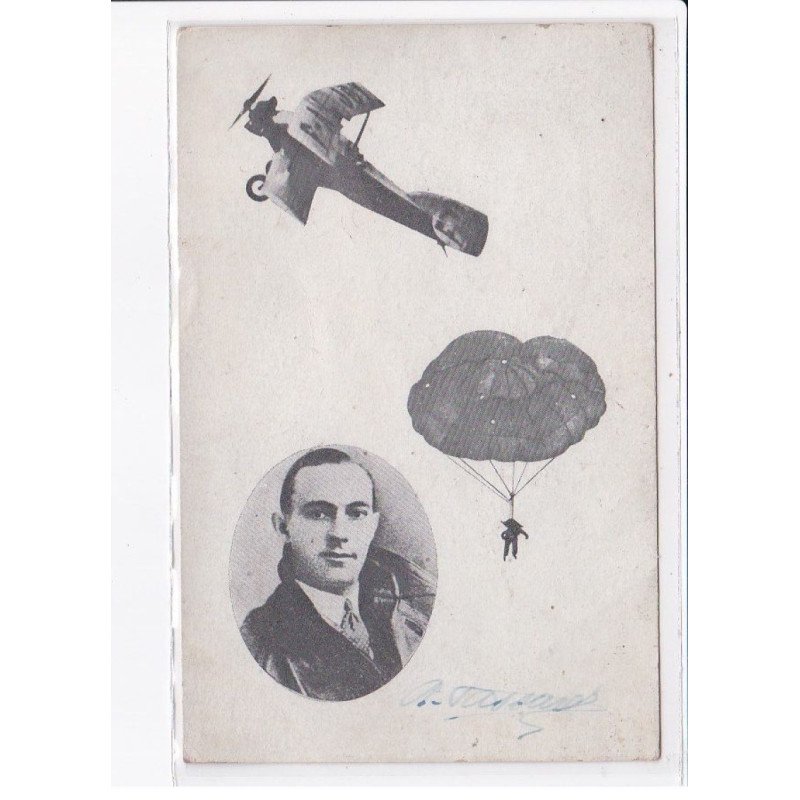 ROINVILLE: aviation, autographe, parachute - très bon état