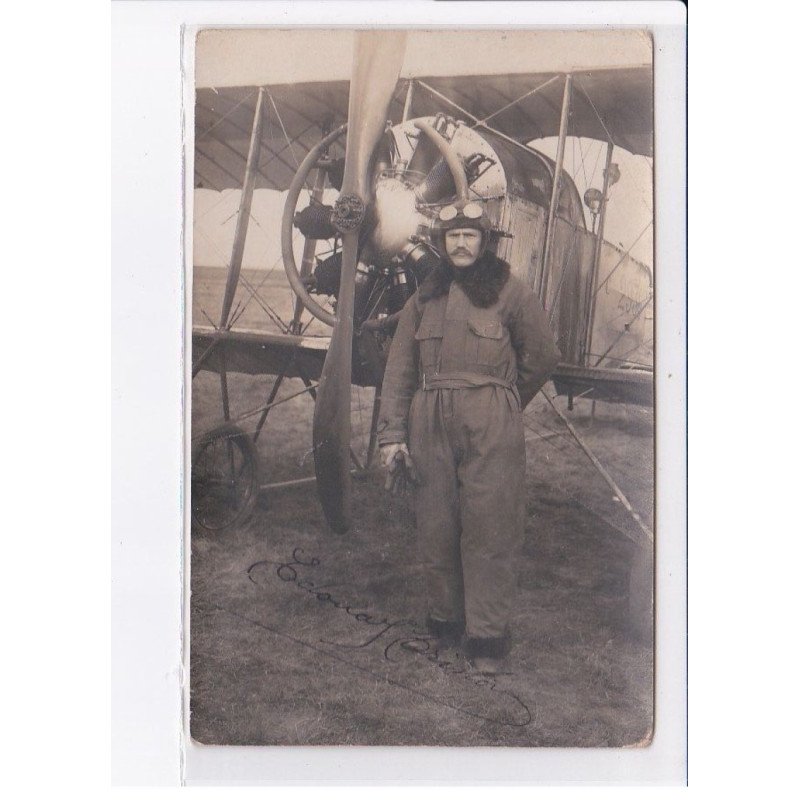 PUSSAY: aviation, autographe, Edouard Bristov (?) - très bon état