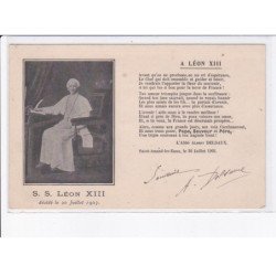 SAINT-AMAND-les-EAUX: autographe A. Delsaux, a Léon XIII - très bon état