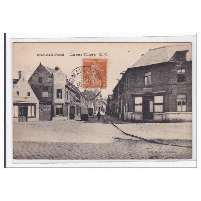 SOMAIN : la rue thiers - tres bon etat