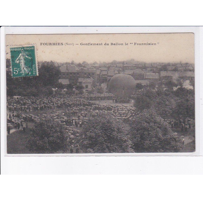 FOURMIES: gonflement du ballon le "fourmisien" - très bon état