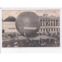 HAZEBROUCK: le gayant, départ du ballon monté par M.A. Tiberghien, aéronaute à douai - très bon état