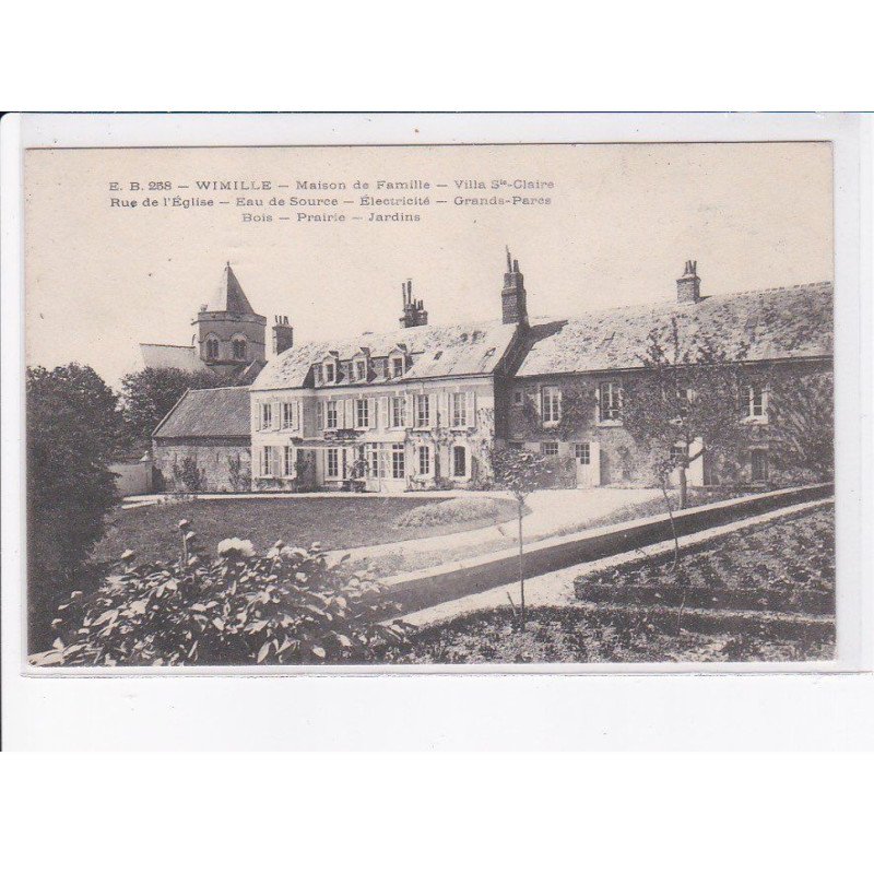 WIMILLE: maison de fammille, villa saint-claire, rue de l'église eau de source - très bon état