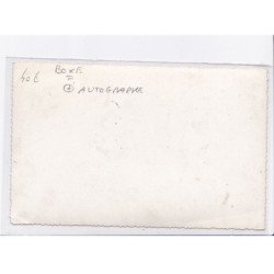 BOXE: autographe Charles Humez ex champion d'europe, de france, poids moyen, manager Sion - très bon état