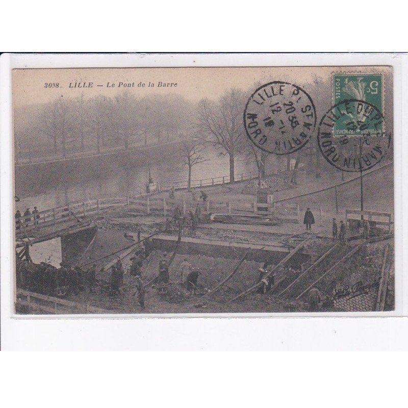 LILLE: le pont de la barre, travaux - très bon état