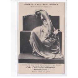 AULNOYE: granits a poli inaltérable monuments funéraires ancienne société granitière du nord - très bon état