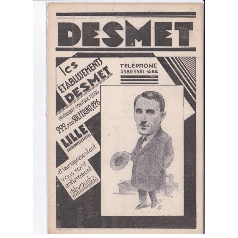 LILLE: desmet, les établissements (ingenieurs - constructeurs - représentant) - très bon état