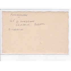 comédienne autographe Germaine Popineau, théâtre - tres bon etat