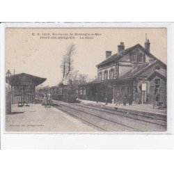 PONT-de-BRIQUES: la gare, train - très bon état