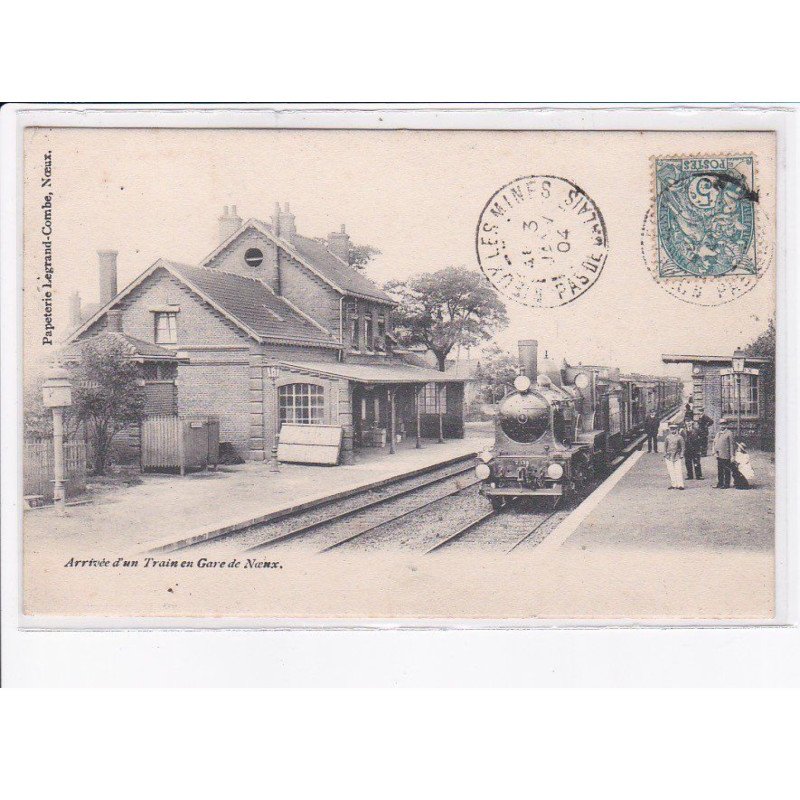 NOEUX: arrivée d'un train en gare - très bon état