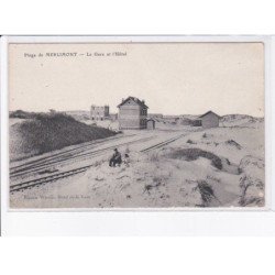 MERLIMONT: la gare et l'hôtel - très bon état