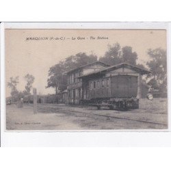 MARQUION: la gare, wagon - très bon état