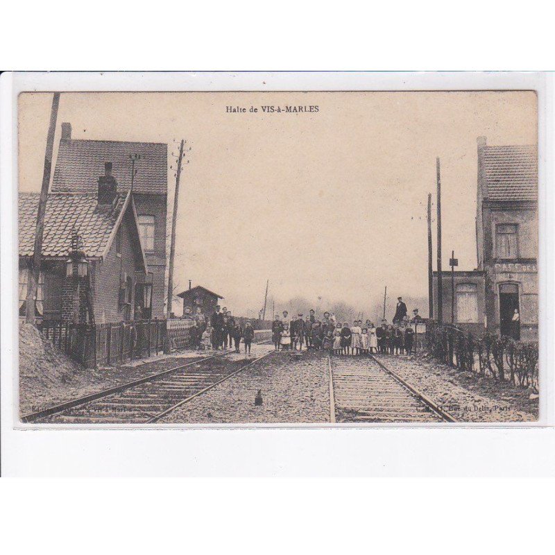 VIS-à-MARLES: halte, gare, rail - très bon état
