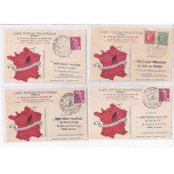 SPORTS: cyclisme, vélo, tour de france 1948, série complète de 21 CPA - très bon état
