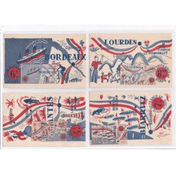 SPORTS: cyclisme, vélo, tour de france 1948, série complète de 21 CPA - très bon état