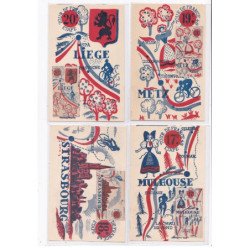 SPORTS: cyclisme, vélo, tour de france 1948, série complète de 21 CPA - très bon état