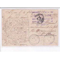 CACHET: gouvernement militaire de lyon hôpital complémentaire, service de santé - très bon état