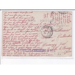 CACHET: 1er bataillon chasseurs à pied - très bon état