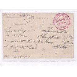 CACHET: section d'infirmiers militants, service postal - très bon état