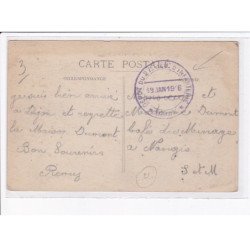 CACHET: dépôt du 21 d'infanterie, 19 janvier 1916 - très bon état