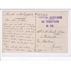 CACHET: hôpital auxiliaire du territoire n°201 - très bon état