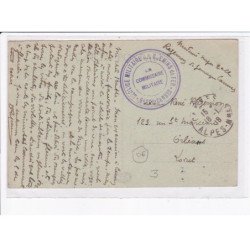 CACHET: service militaire des chemins de fer, le commissaire militaire - très bon état