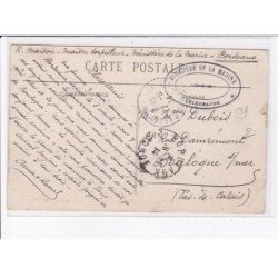 CACHET: ministère de la marine, télégraphe - très bon état