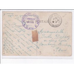 CACHET: versailles, chantiers, commissaire militaire - très bon état