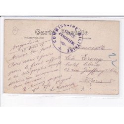 CACHET: commissaier militaire, gare d'angoulême - très bon état