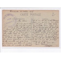 CACHET: services des chemins, commission de gare, le commissaire militaire - très bon état