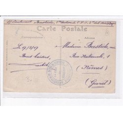 CACHET: 1er section de chemin de fer de campagne, le chef de détachement - très bon état