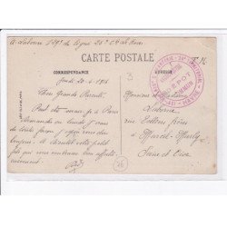 CACHET: 129e régiment d'infanterie, 24e territorial, le vaguemestre - très bon état