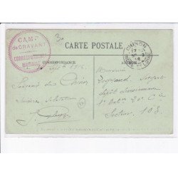 CACHET: camp de cravant, correspondance militaire - très bon état