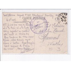 CACHET: le commissaire militaire, gare, chambery - très bon état