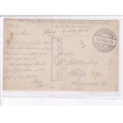 CACHET: S.B. landw. fussarl. regt 16, K.D. fetdpostexp - très bon état