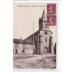 BUJALEUF : l'eglise et la nouvelle place - tres bon etat