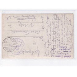 CACHET: leutnant mungenult, 5. niectorps, 3. batterie - très bon état