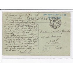 CACHET: 10e regiment d'artillerie à pied, 45e batterie - très bon état