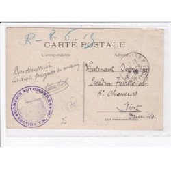 CACHET: convois automobiles, section T.M. 196 - très bon état