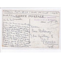 CACHET: le llieutenant commandant le poste de D.C.A. de carneim - très bon état