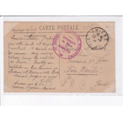 CACHET: compagnie de place, amiens, 12e régiment territorial, d'infanterie - très bon état