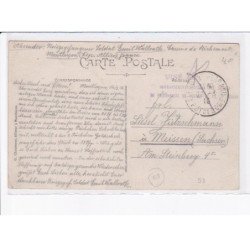 CACHET: visé, commandement régional des dépôts de prisonniers de guerre - très bon état