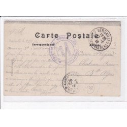 CACHET: commissaire militaire, versailles, chantiers - très bon état