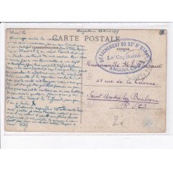 CACHET: détachement du 33 régiment d'infanterie, le capitaine - très bon état