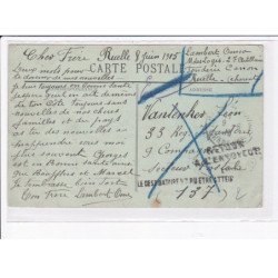 CACHET: retour à l'envoyeur, le destinataire n'a pu être atteint - très bon état