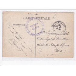 CACHET: commission militaire, gare de bourges - très bon état