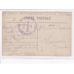 CACHET: militaire commisaire, gare d'angouleme - très bon état