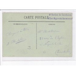 CACHET: 4e section de secrétaires d'état-major et du recrutement - très bon état