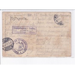 CACHET: kriegsgefangenen sendung F.a. g prüft, gefangenenlager I minden - très bon état