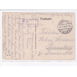 CACHET: S.B. 10 komp. O. I. R. 91 der 19 Jnf div. - très bon état